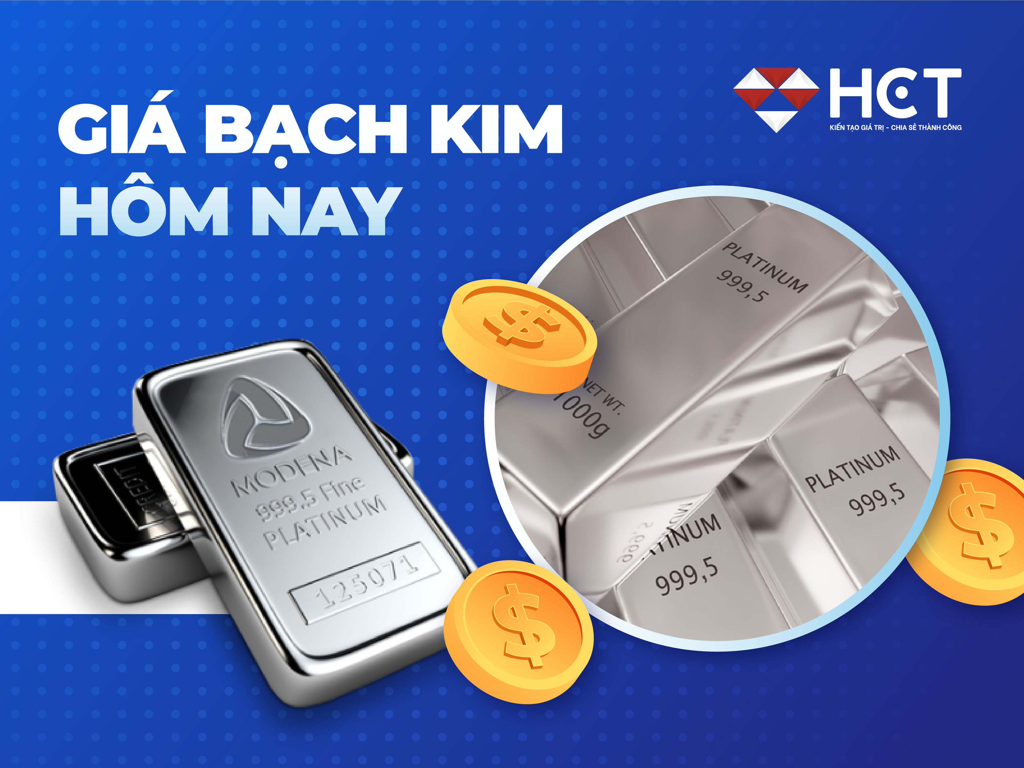 Giá bạch kim hôm nay - cập nhật giá bạch kim thế giới hằng ngày