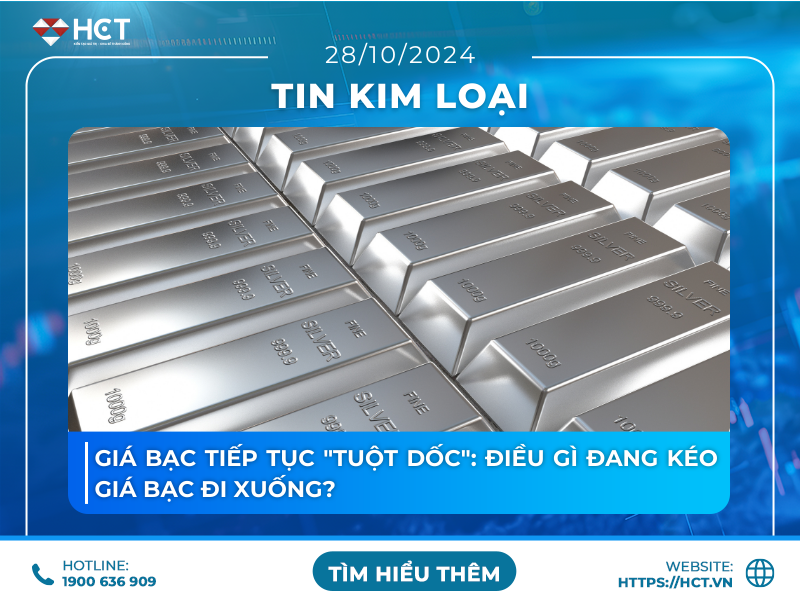 Giá bạc tiếp tục &quot;tuột dốc&quot;