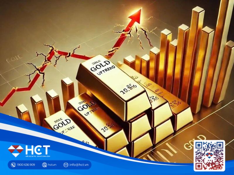 Giá vàng thế giới tăng vọt, đạt đỉnh cao nhất 2 tuần!