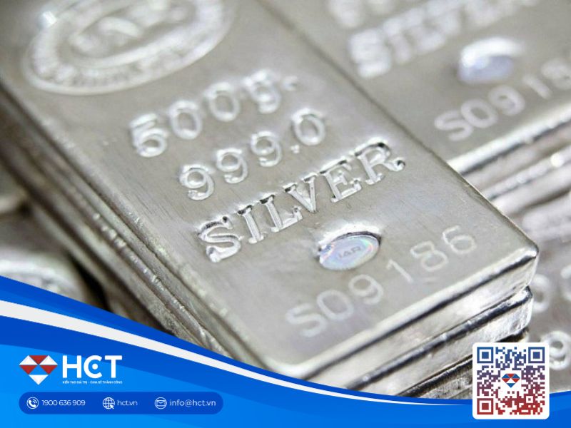 Giá bạc rớt thảm sau 3 phiên tăng liên tiếp