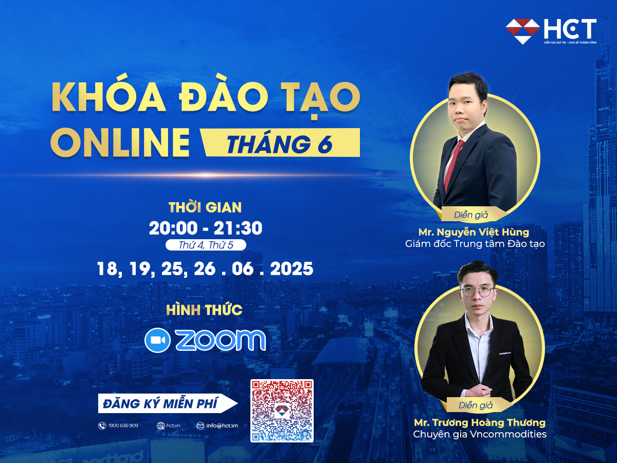 Chuỗi khóa học đầu tư hàng hóa tháng 6 của HCT - Cơ hội nâng tầm tư duy giao dịch trong giai đoạn nhiều biến động!