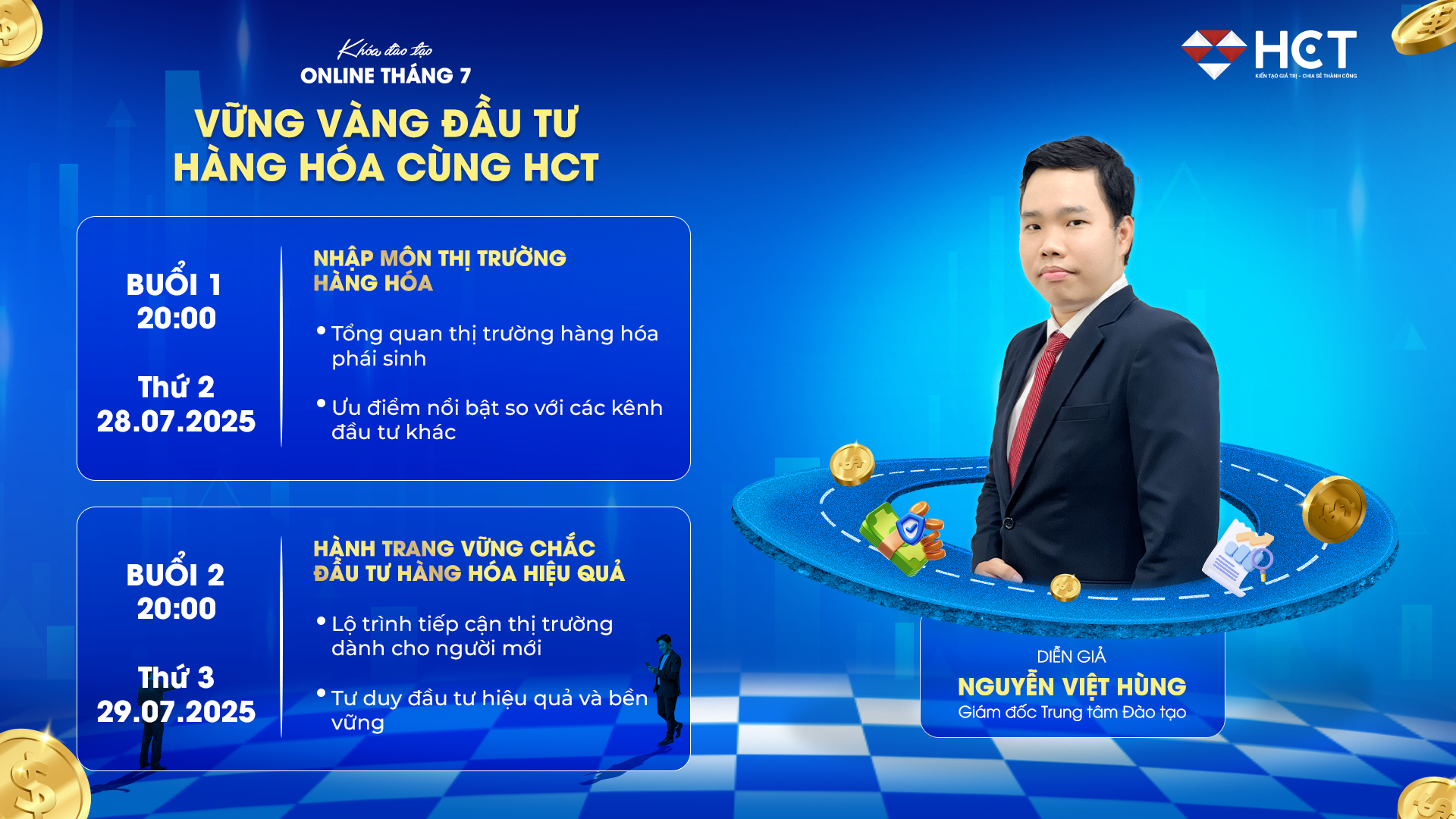 Khóa cơ bản: Vững vàng đầu tư hàng hóa cùng HCT