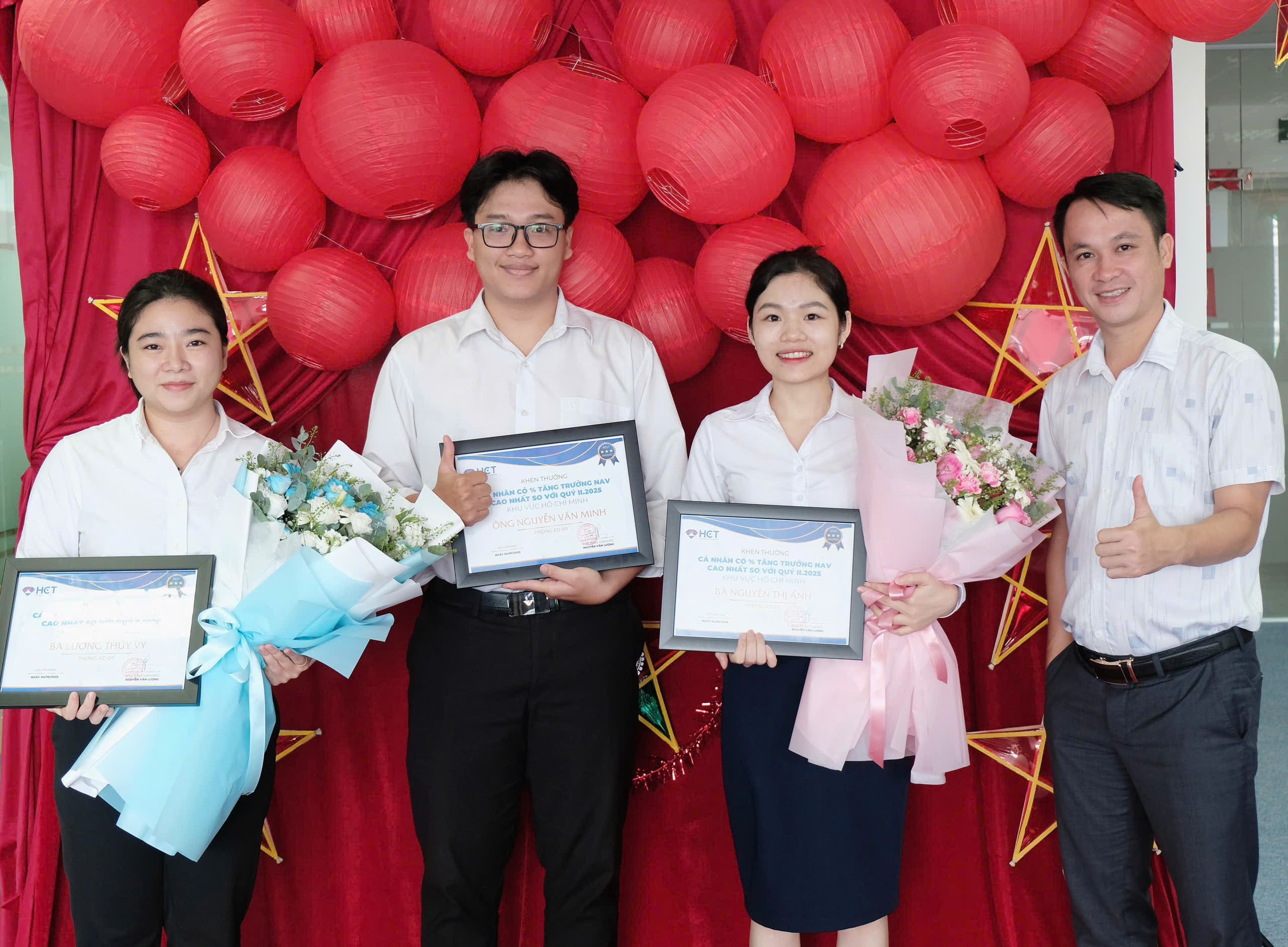 Trao giải các cá nhân xuất sắc tại Hội sở TP Hồ Chí Minh