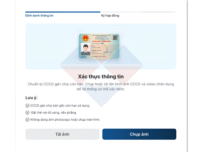 Tải lên file ảnh CCCD Tải lên file ảnh CCCD