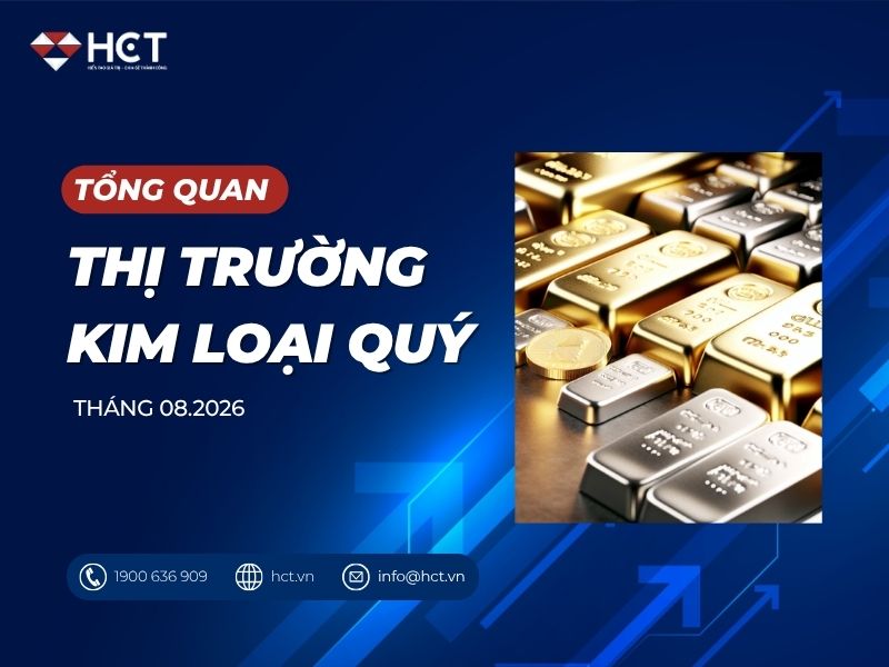 Tổng quan thị trường kim loại quý - Tháng 8/2026