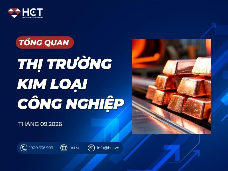 Tổng quan thị trường kim loại công nghiệp - Tháng 9/2026