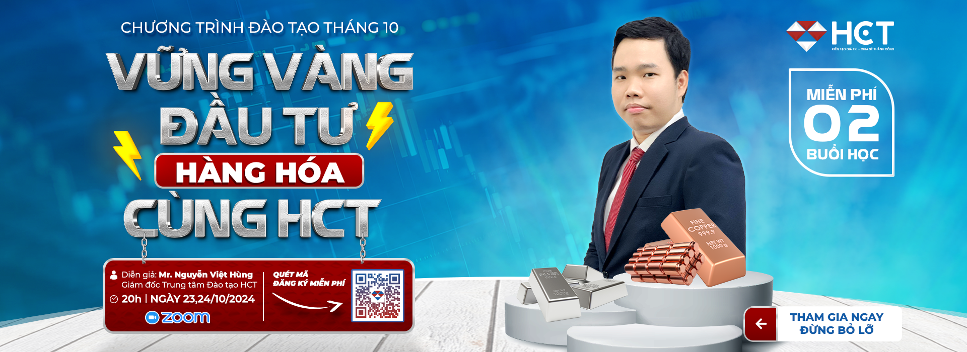 VỮNG VÀNG ĐẦU TƯ HÀNG HÓA CÙNG HCT